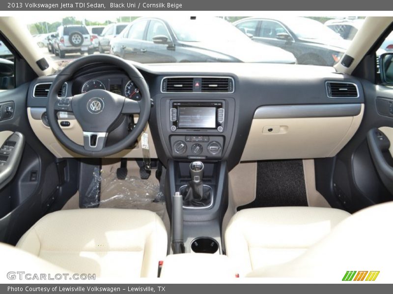 Black Uni / Cornsilk Beige 2013 Volkswagen Jetta TDI Sedan
