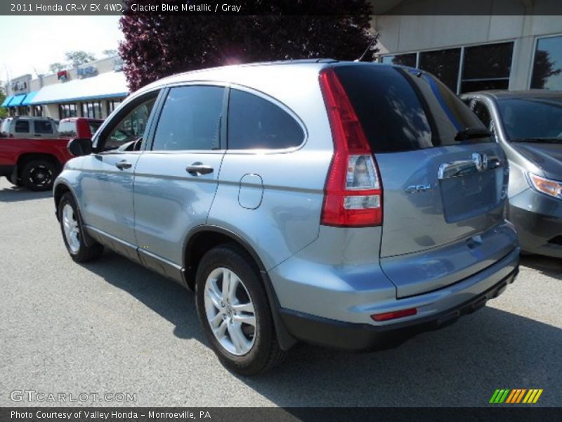 Glacier Blue Metallic / Gray 2011 Honda CR-V EX 4WD