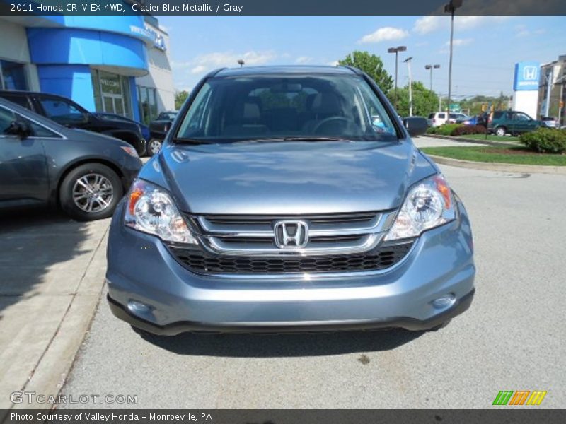 Glacier Blue Metallic / Gray 2011 Honda CR-V EX 4WD