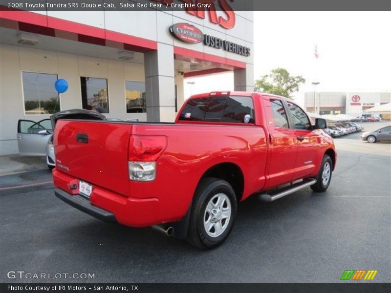 Salsa Red Pearl / Graphite Gray 2008 Toyota Tundra SR5 Double Cab