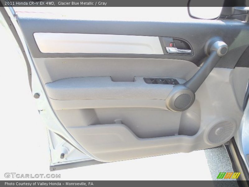 Glacier Blue Metallic / Gray 2011 Honda CR-V EX 4WD
