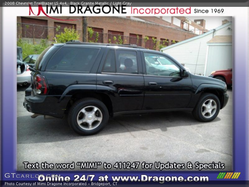 Black Granite Metallic / Light Gray 2008 Chevrolet TrailBlazer LS 4x4