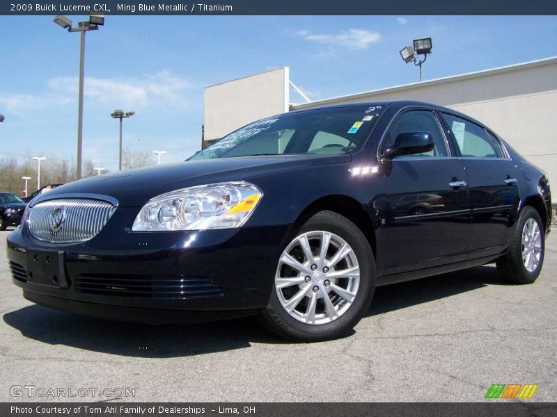 Ming Blue Metallic / Titanium 2009 Buick Lucerne CXL