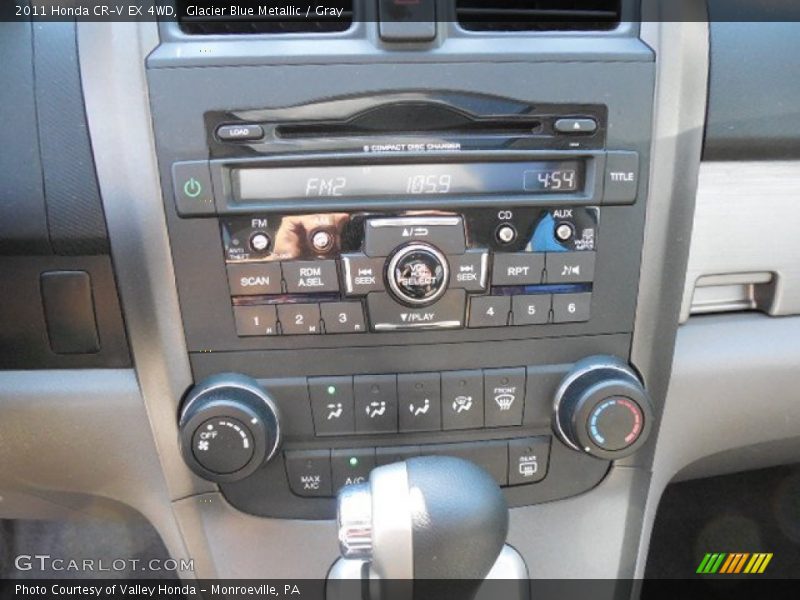 Glacier Blue Metallic / Gray 2011 Honda CR-V EX 4WD