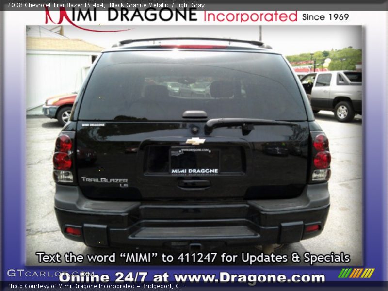 Black Granite Metallic / Light Gray 2008 Chevrolet TrailBlazer LS 4x4