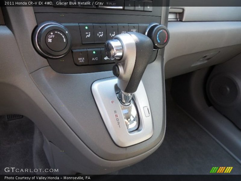 Glacier Blue Metallic / Gray 2011 Honda CR-V EX 4WD