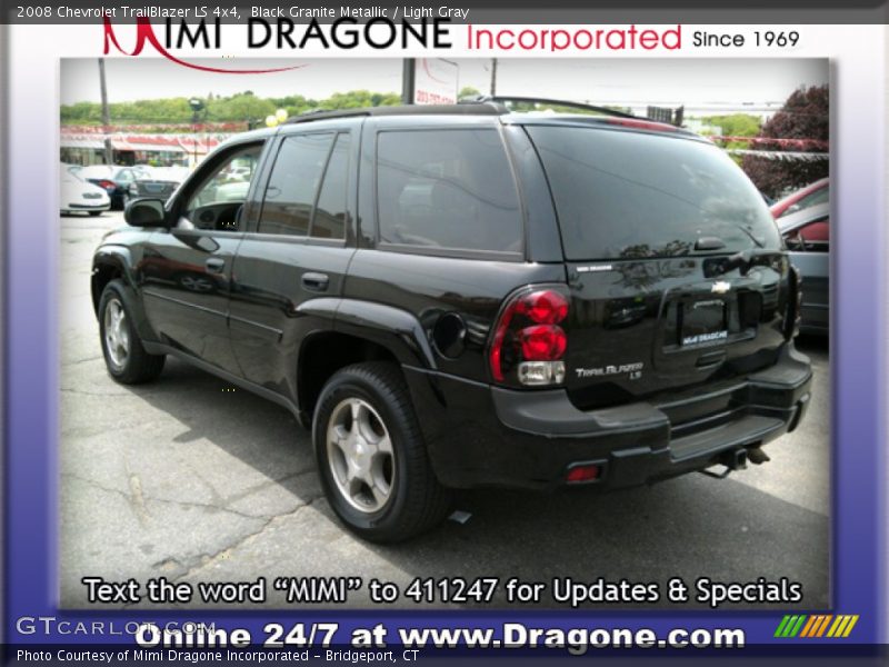 Black Granite Metallic / Light Gray 2008 Chevrolet TrailBlazer LS 4x4