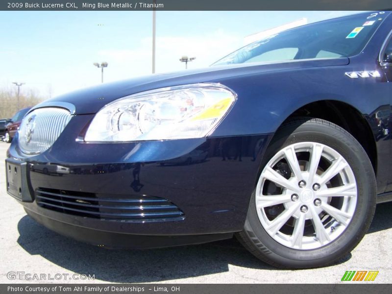 Ming Blue Metallic / Titanium 2009 Buick Lucerne CXL