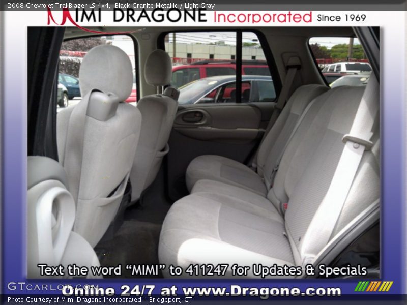 Black Granite Metallic / Light Gray 2008 Chevrolet TrailBlazer LS 4x4