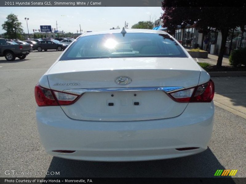 Shimmering White / Camel 2011 Hyundai Sonata GLS