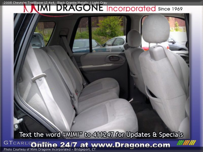 Black Granite Metallic / Light Gray 2008 Chevrolet TrailBlazer LS 4x4