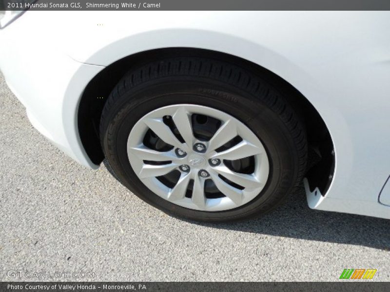 Shimmering White / Camel 2011 Hyundai Sonata GLS