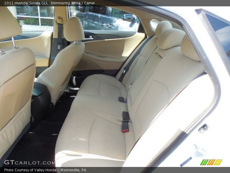 Shimmering White / Camel 2011 Hyundai Sonata GLS