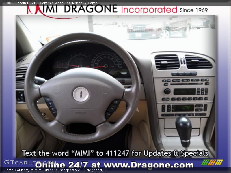 Ceramic White Pearlescent / Camel 2005 Lincoln LS V8