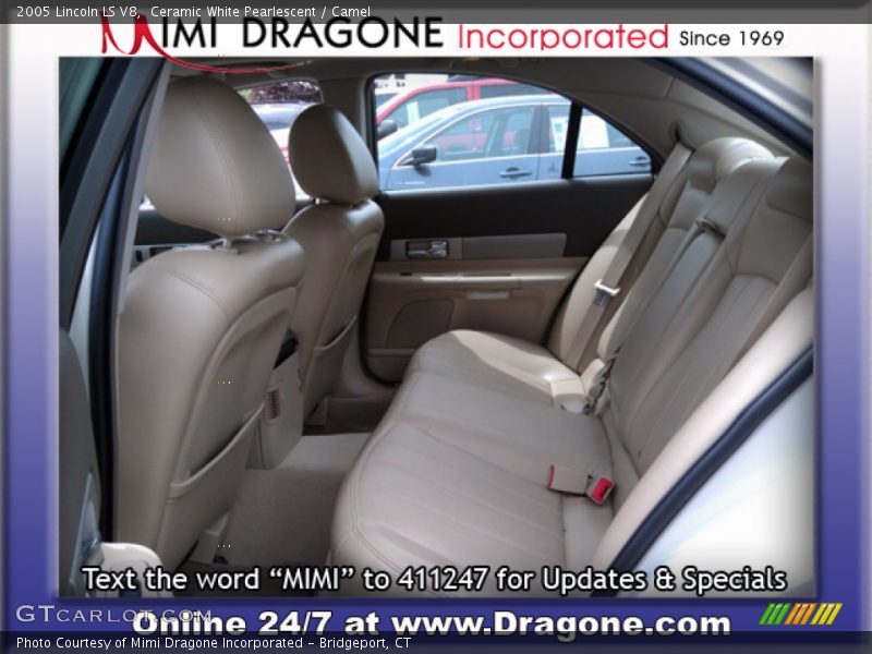 Ceramic White Pearlescent / Camel 2005 Lincoln LS V8