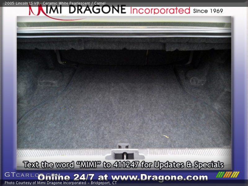 Ceramic White Pearlescent / Camel 2005 Lincoln LS V8