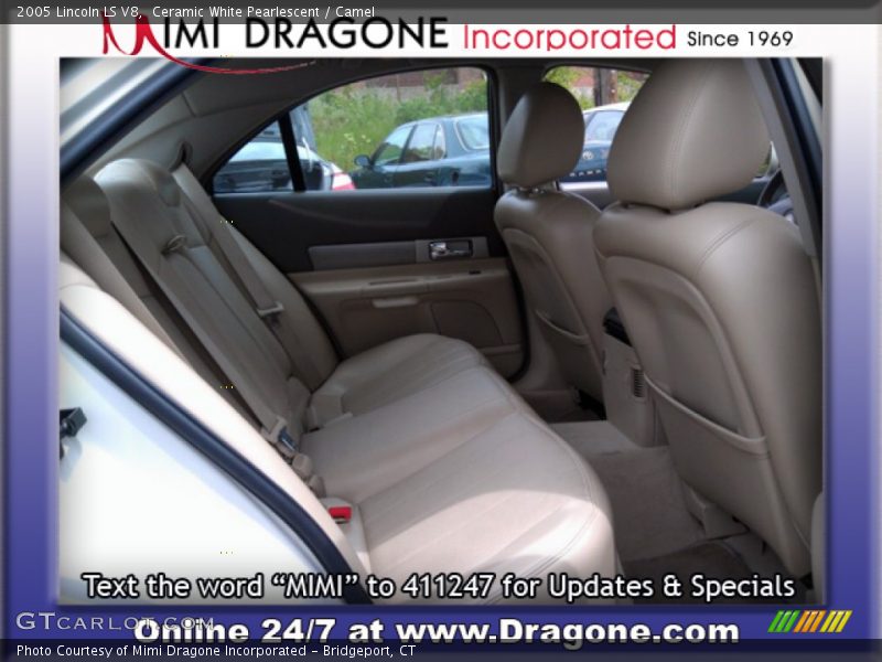 Ceramic White Pearlescent / Camel 2005 Lincoln LS V8