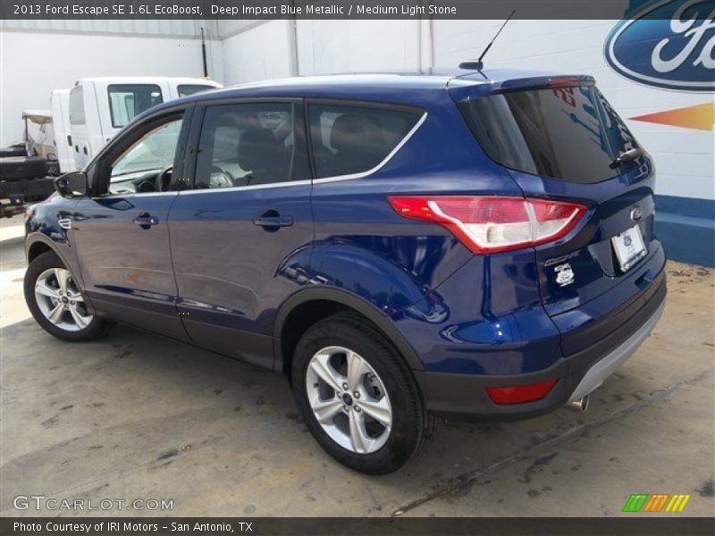 Deep Impact Blue Metallic / Medium Light Stone 2013 Ford Escape SE 1.6L EcoBoost