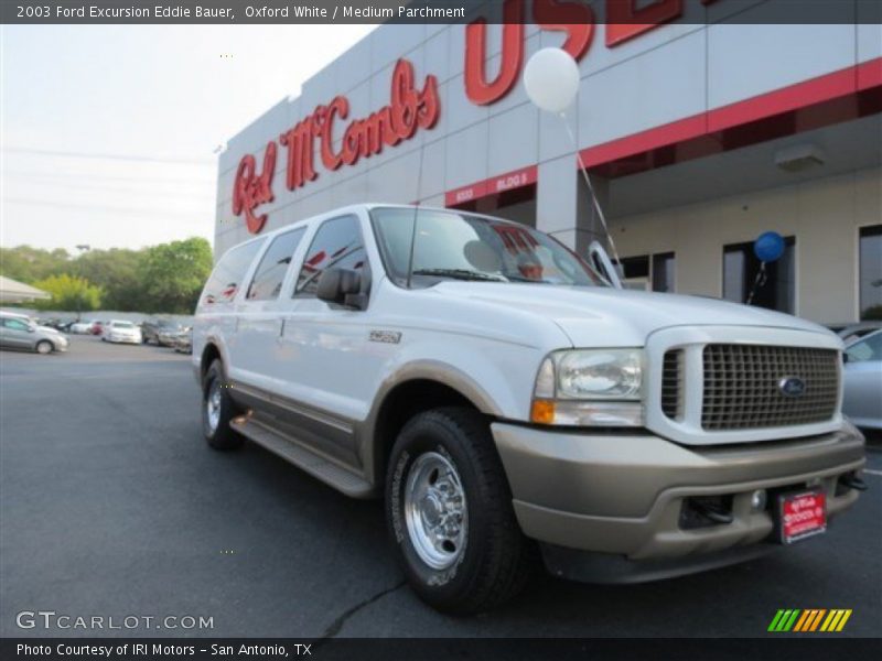 Oxford White / Medium Parchment 2003 Ford Excursion Eddie Bauer