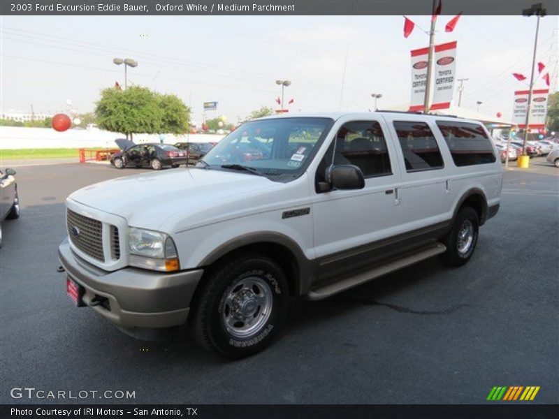 Oxford White / Medium Parchment 2003 Ford Excursion Eddie Bauer