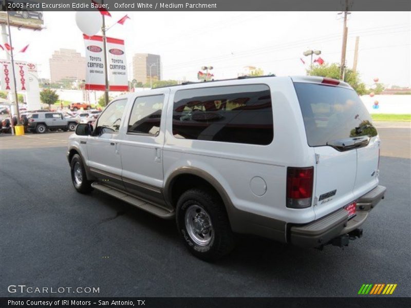 Oxford White / Medium Parchment 2003 Ford Excursion Eddie Bauer