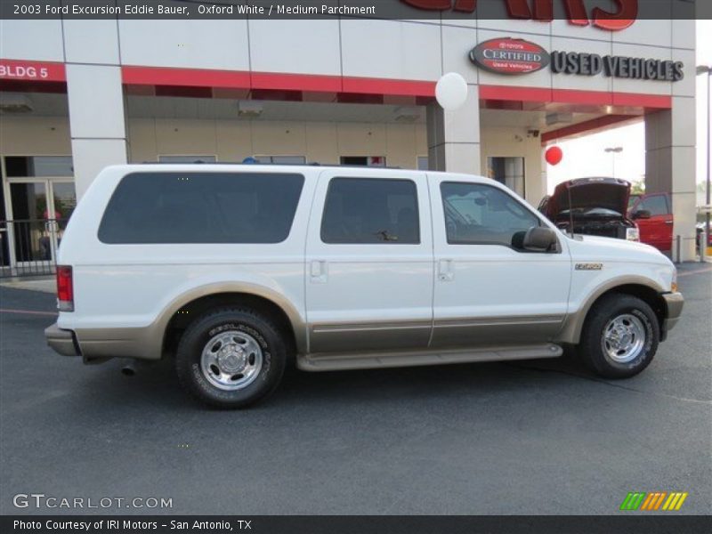 Oxford White / Medium Parchment 2003 Ford Excursion Eddie Bauer
