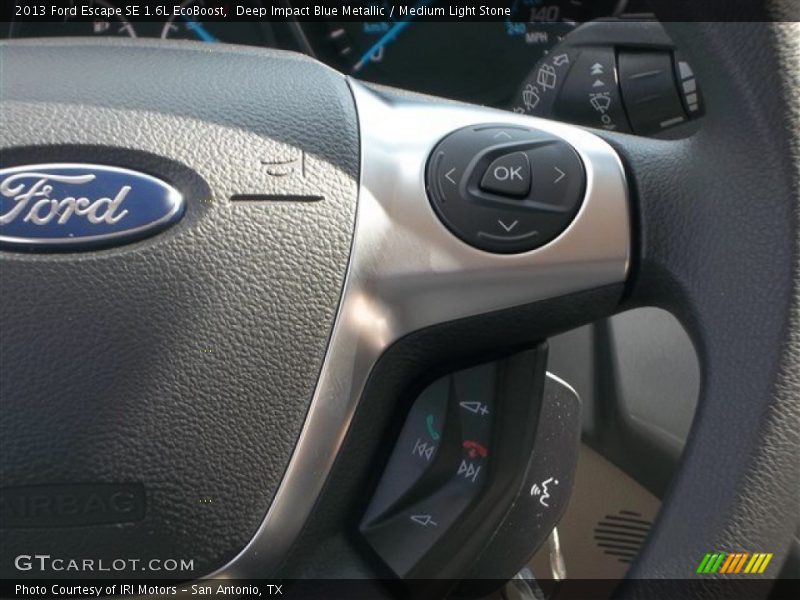 Deep Impact Blue Metallic / Medium Light Stone 2013 Ford Escape SE 1.6L EcoBoost