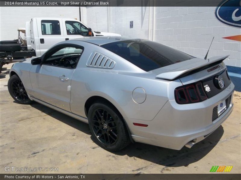 Ingot Silver / Charcoal Black 2014 Ford Mustang V6 Coupe