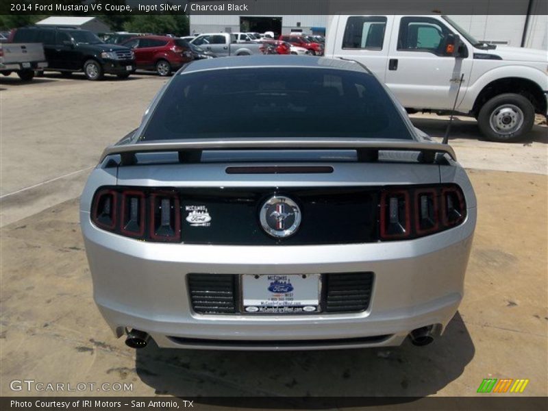 Ingot Silver / Charcoal Black 2014 Ford Mustang V6 Coupe