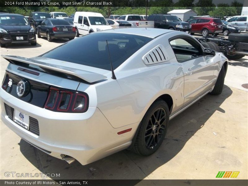 Ingot Silver / Charcoal Black 2014 Ford Mustang V6 Coupe