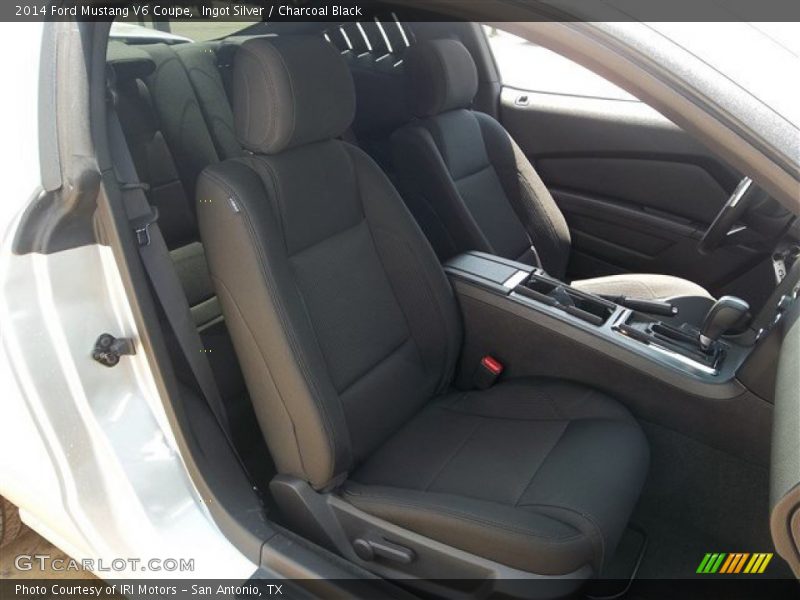 Ingot Silver / Charcoal Black 2014 Ford Mustang V6 Coupe