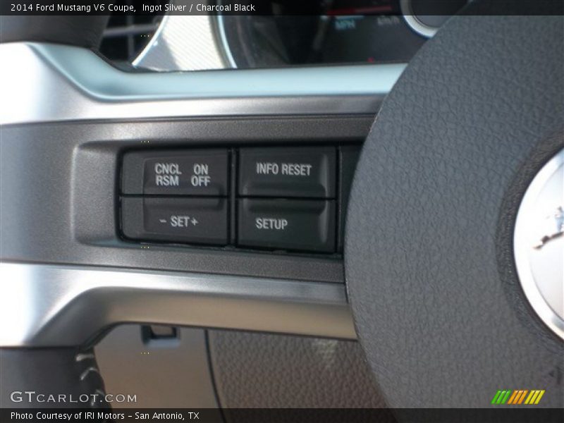 Ingot Silver / Charcoal Black 2014 Ford Mustang V6 Coupe