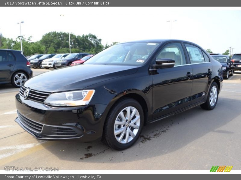 Black Uni / Cornsilk Beige 2013 Volkswagen Jetta SE Sedan