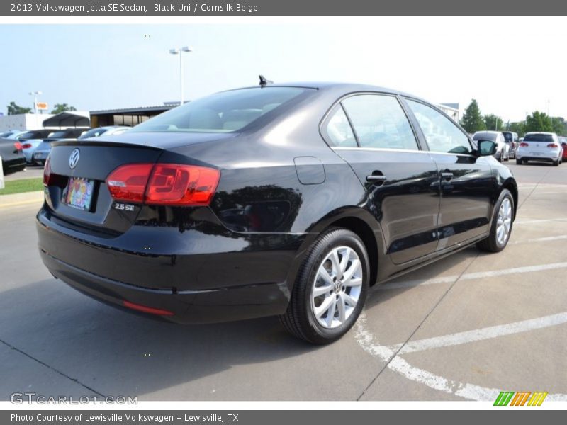 Black Uni / Cornsilk Beige 2013 Volkswagen Jetta SE Sedan