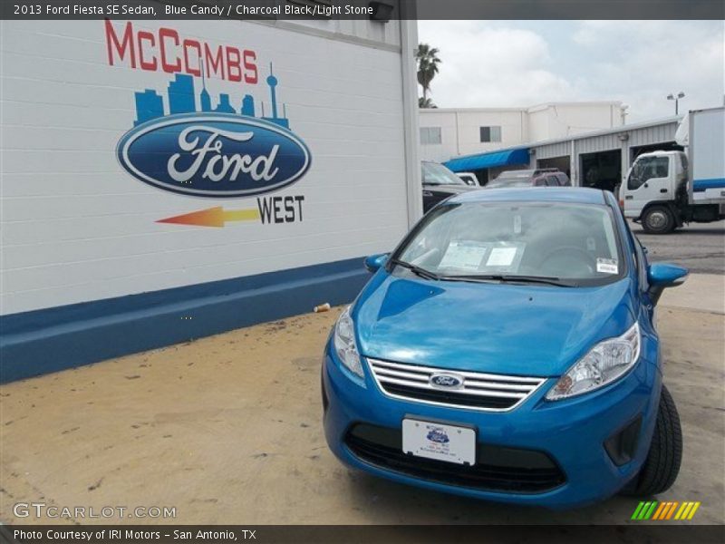 Blue Candy / Charcoal Black/Light Stone 2013 Ford Fiesta SE Sedan