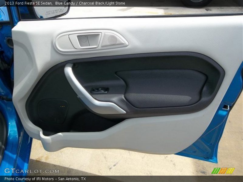 Blue Candy / Charcoal Black/Light Stone 2013 Ford Fiesta SE Sedan