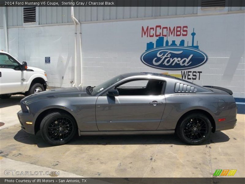 Sterling Gray / Charcoal Black 2014 Ford Mustang V6 Coupe