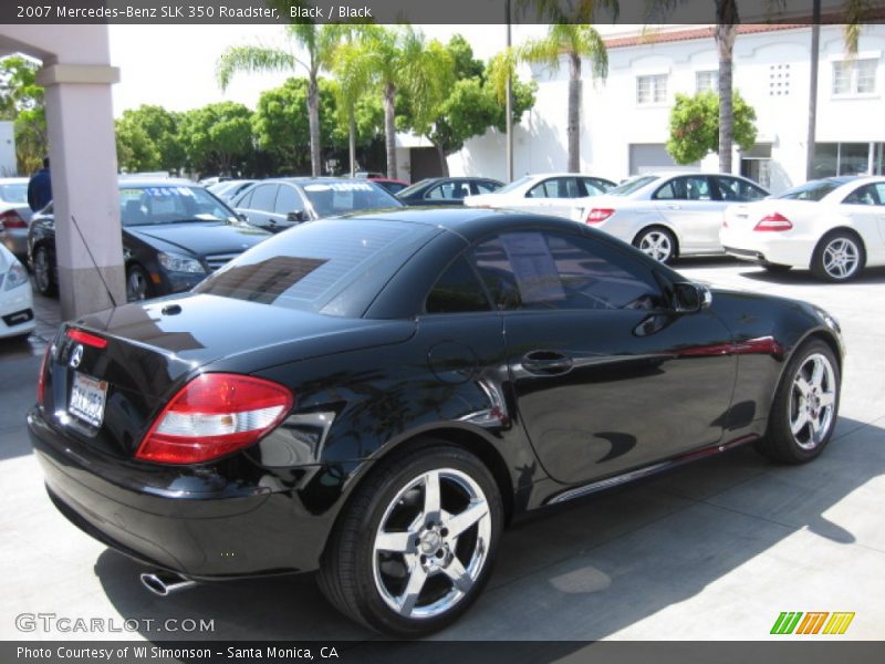 Black / Black 2007 Mercedes-Benz SLK 350 Roadster