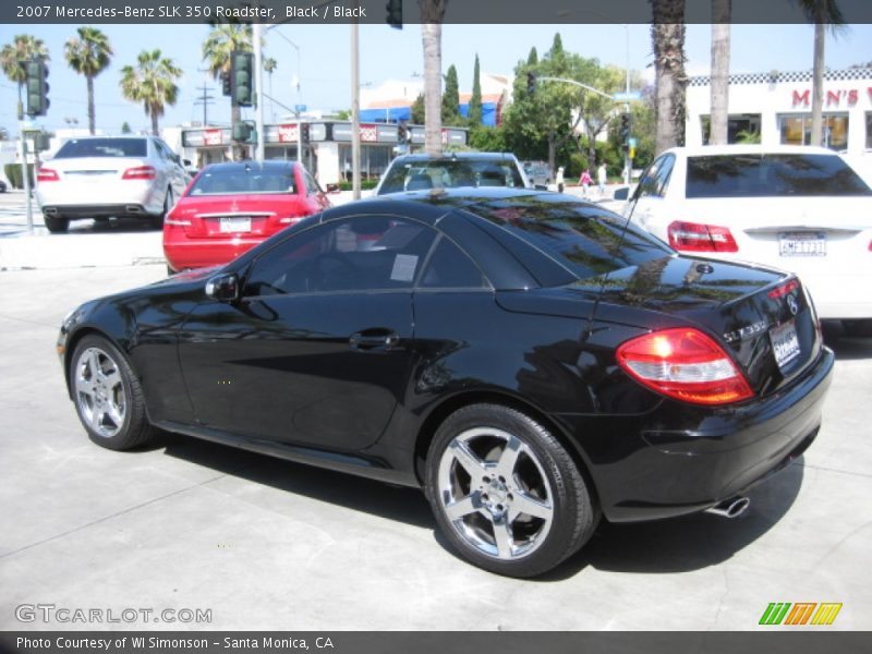 Black / Black 2007 Mercedes-Benz SLK 350 Roadster