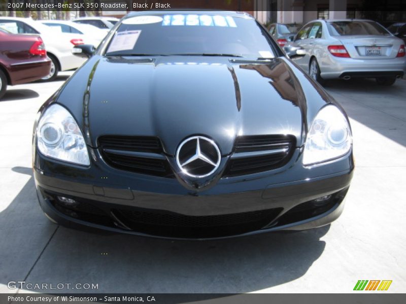 Black / Black 2007 Mercedes-Benz SLK 350 Roadster