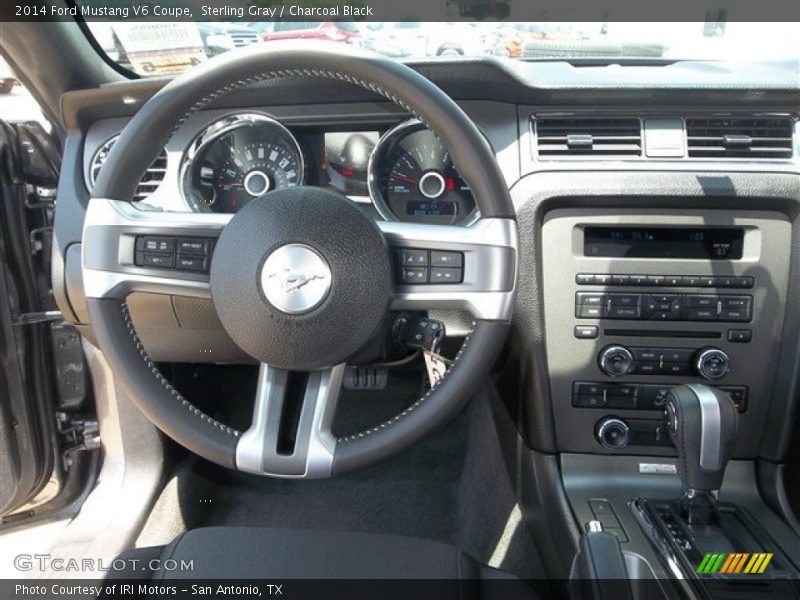 Sterling Gray / Charcoal Black 2014 Ford Mustang V6 Coupe