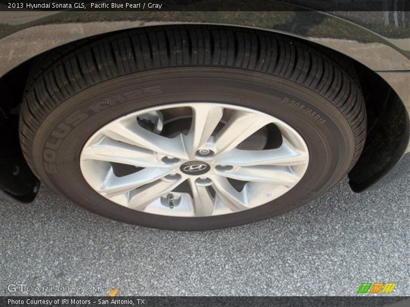 Pacific Blue Pearl / Gray 2013 Hyundai Sonata GLS