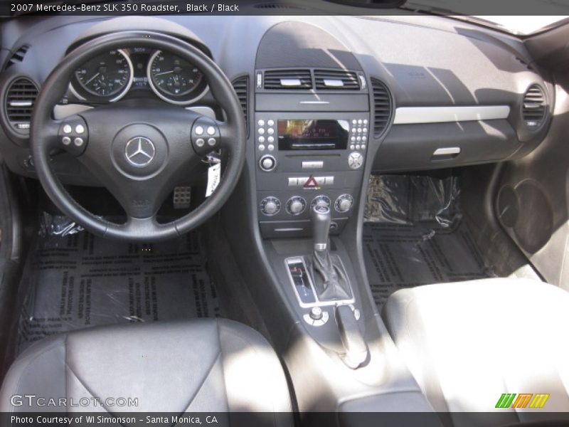 Black / Black 2007 Mercedes-Benz SLK 350 Roadster