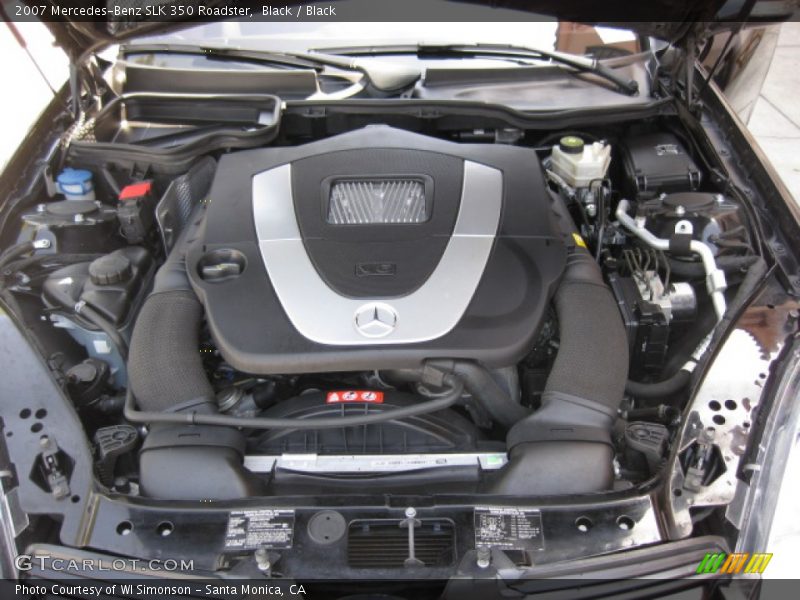 Black / Black 2007 Mercedes-Benz SLK 350 Roadster