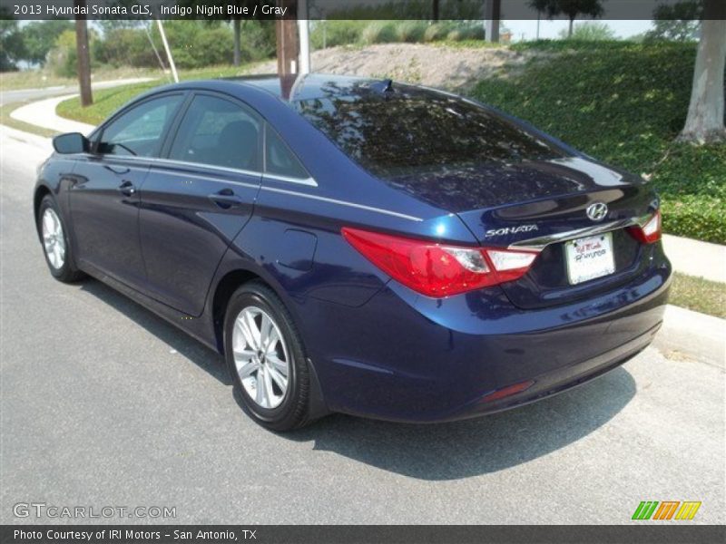 Indigo Night Blue / Gray 2013 Hyundai Sonata GLS