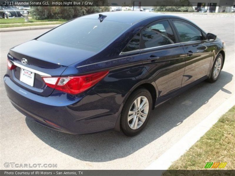 Indigo Night Blue / Gray 2013 Hyundai Sonata GLS