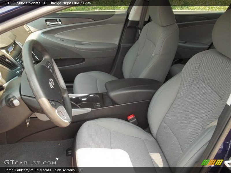 Indigo Night Blue / Gray 2013 Hyundai Sonata GLS