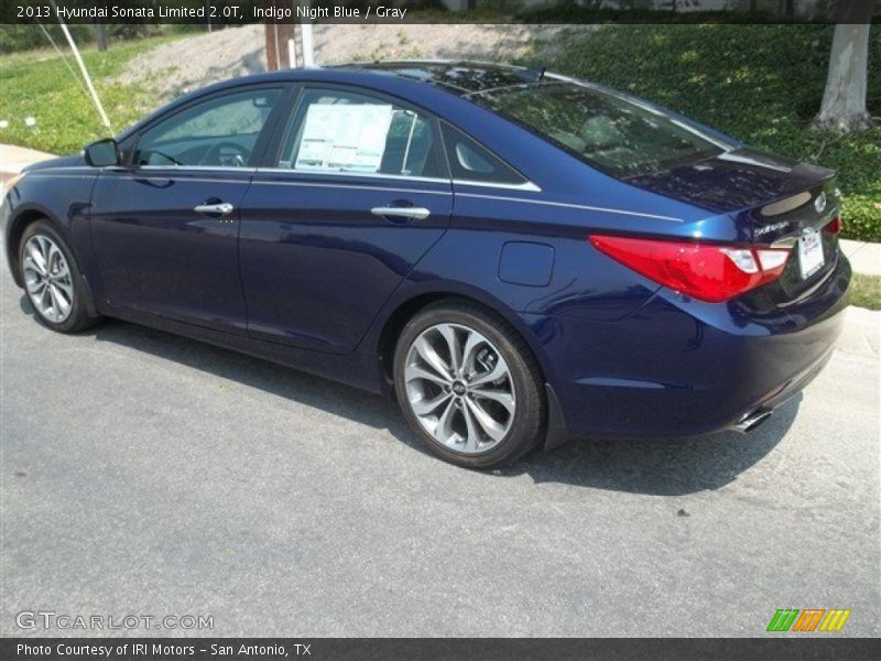 Indigo Night Blue / Gray 2013 Hyundai Sonata Limited 2.0T