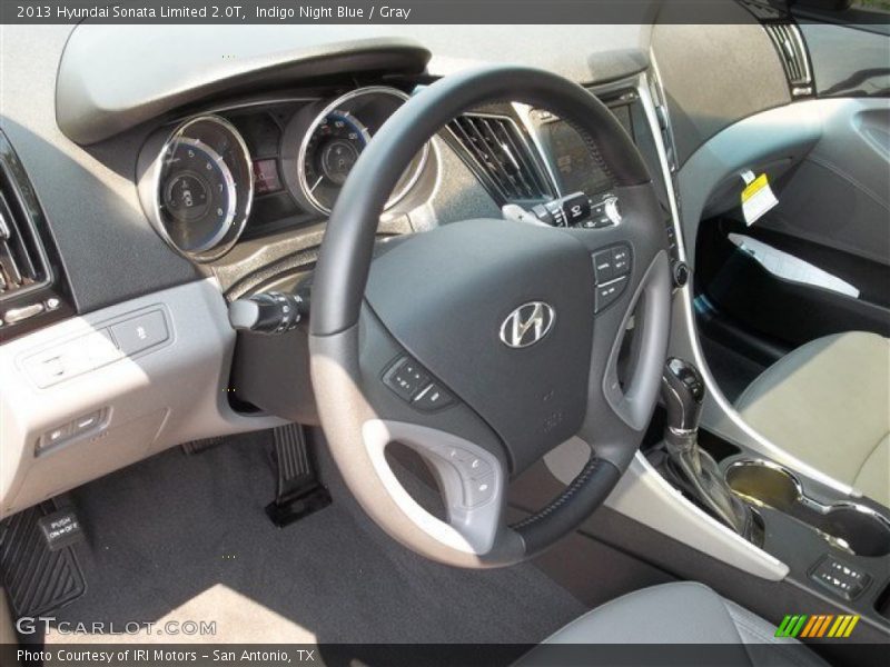 Indigo Night Blue / Gray 2013 Hyundai Sonata Limited 2.0T