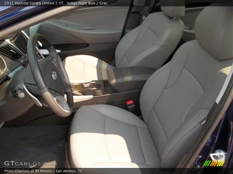 Indigo Night Blue / Gray 2013 Hyundai Sonata Limited 2.0T